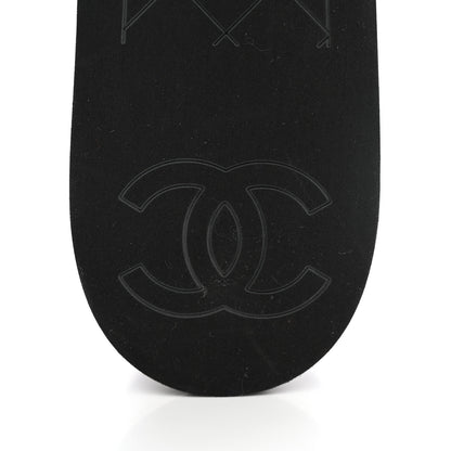Chanel Lambskin Quilted CC Platform Sandals 39 Black 7 of 12