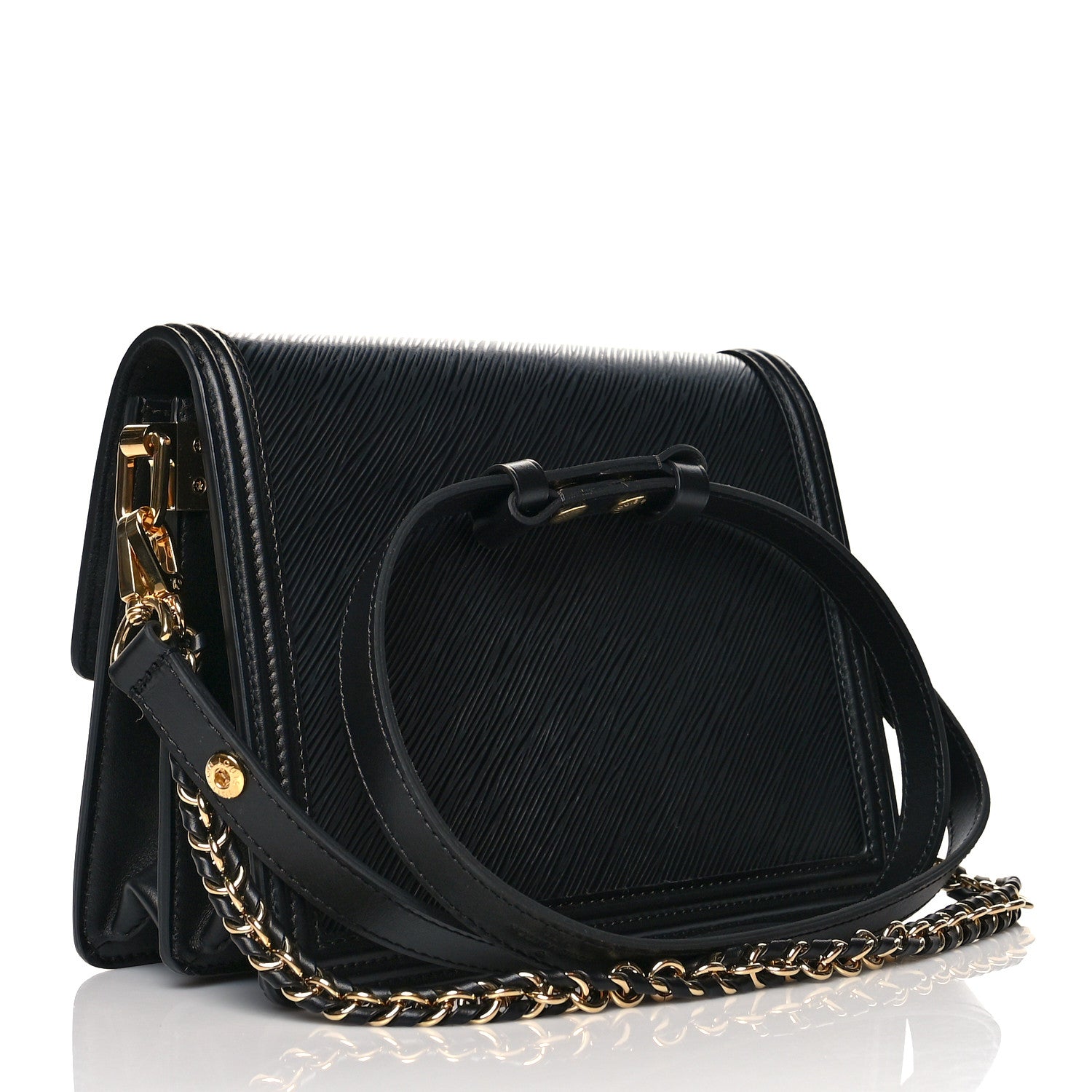 Louis Vuitton Epi Dauphine MM Black 2 of 9