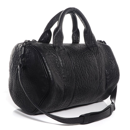 Alexander Wang Pebbled Lambskin Rocco Black with Matte Black Hardware 3 of 7