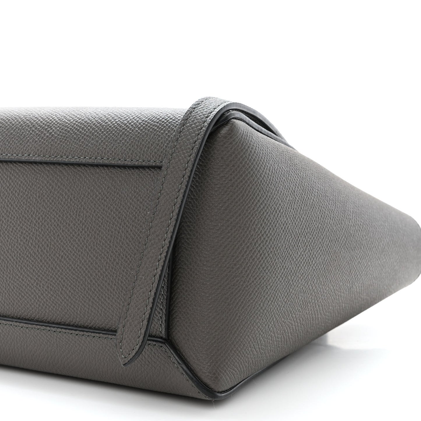 Grained Calfskin Nano Belt Bag Grey
