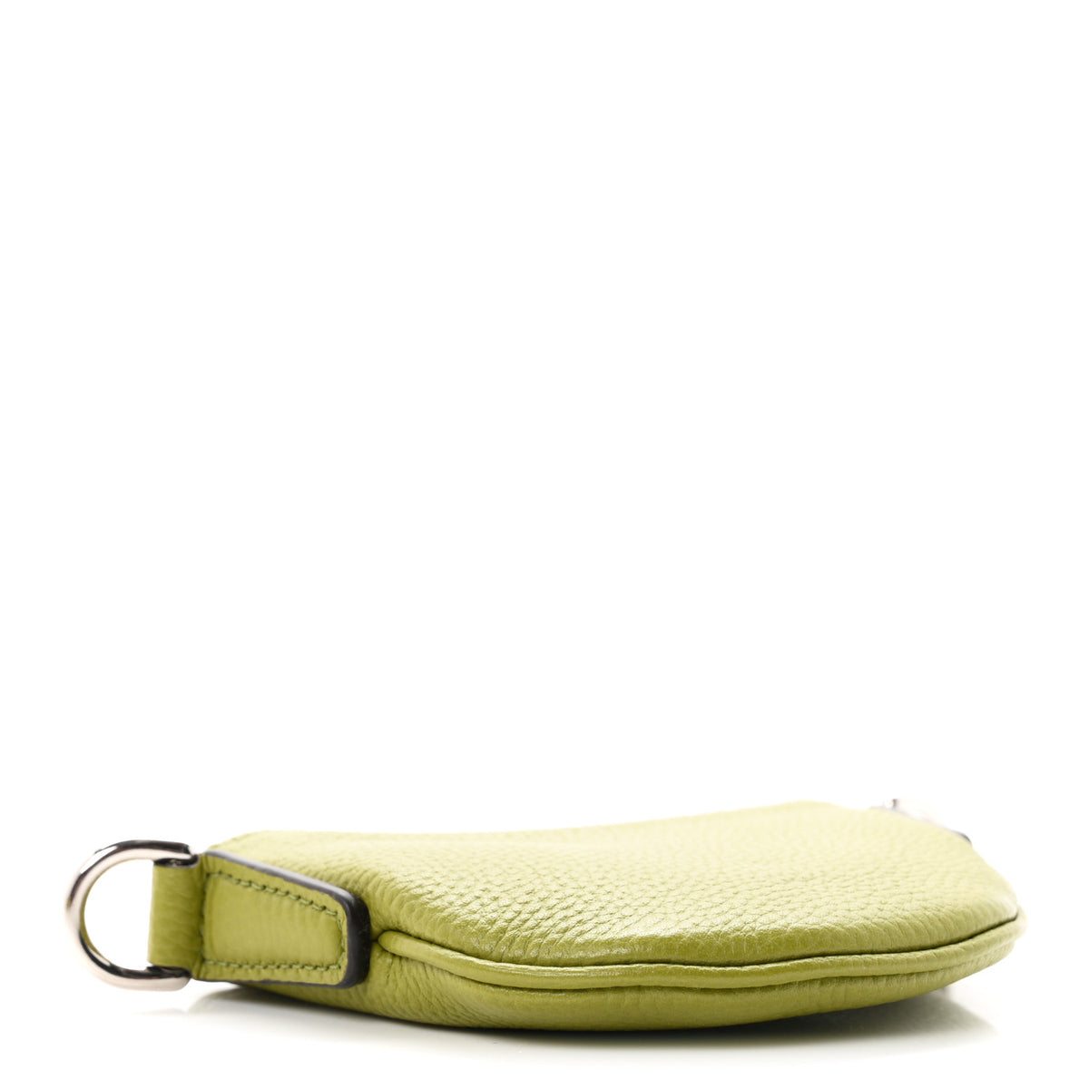 Pebbled Calfskin Mini B Shoulder Bag Olive Green