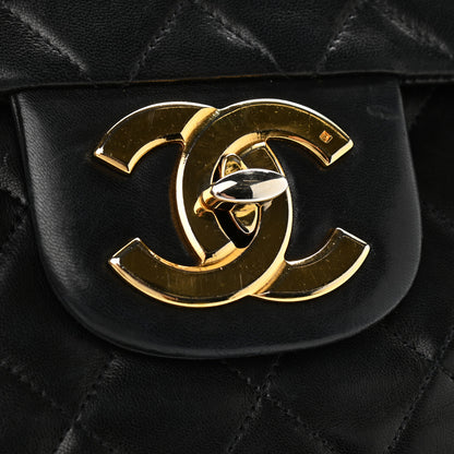 Chanel Lambskin Quilted XL Jumbo Single Flap Black 16 of 16