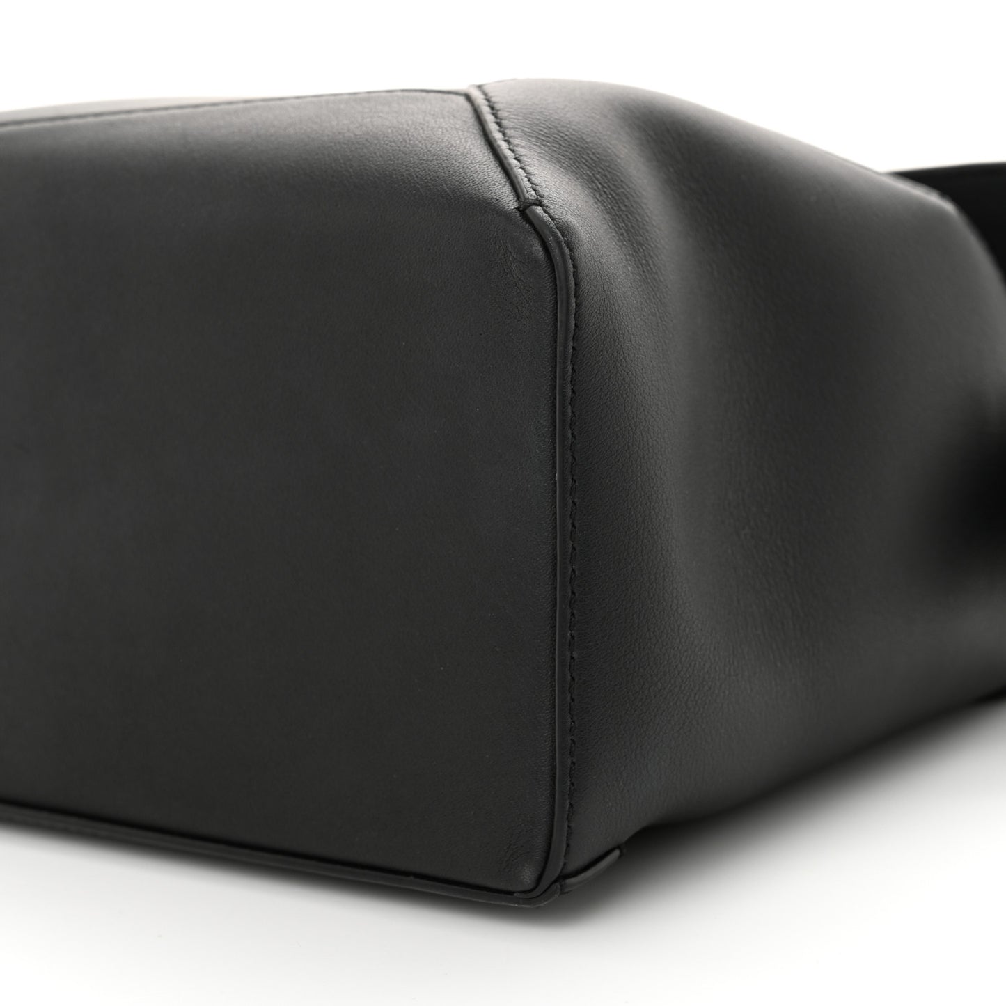 Calfskin Small Puzzle Edge Bag Black