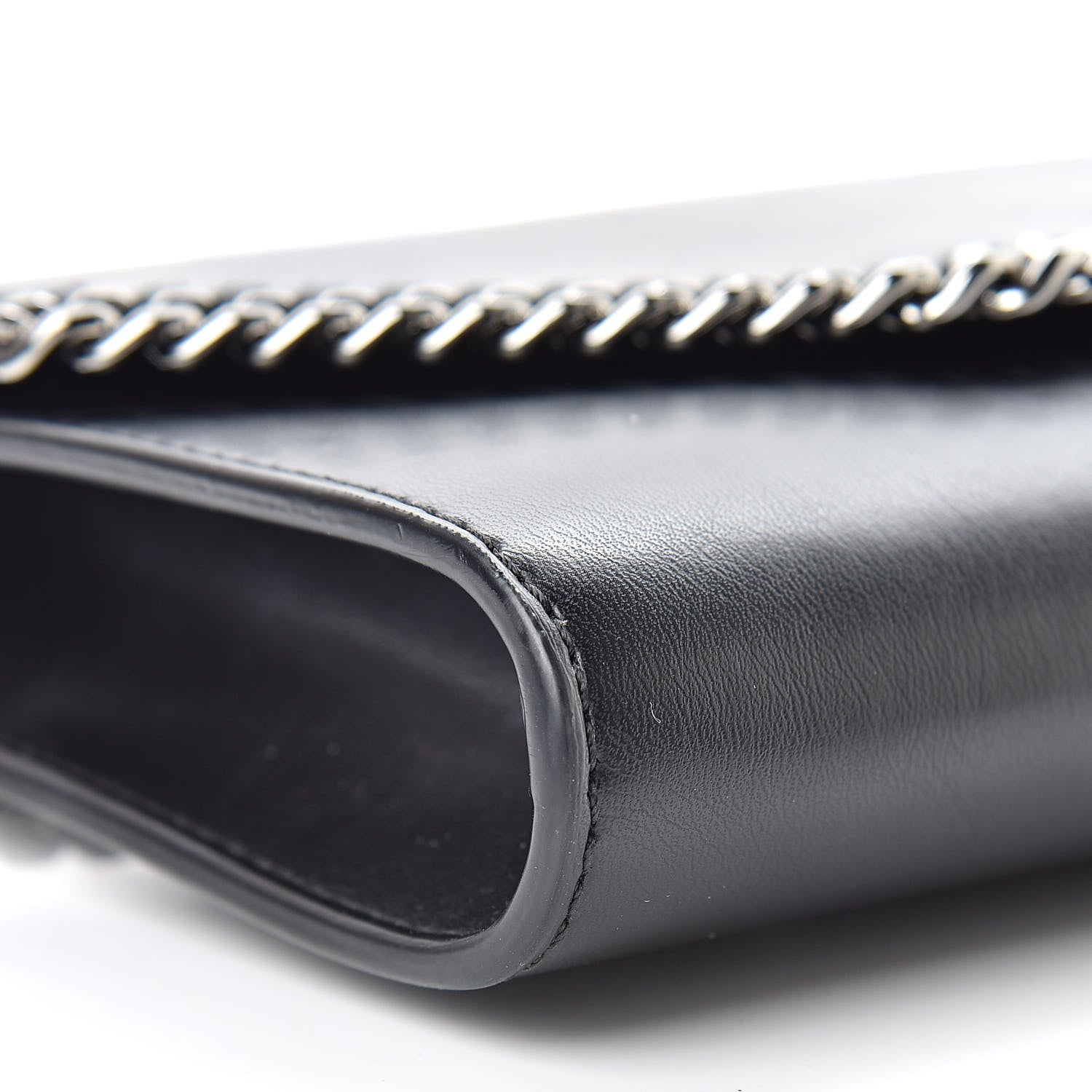 Stella McCartney Eco Alter Nappa Falabella Clutch with Chain Bag Black 9 of 10