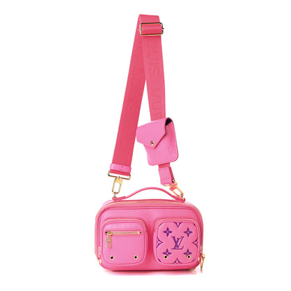 Louis Vuitton Calfskin Embossed Monogram Vuittamins Utility Crossbody Rose Violet 1 of 11