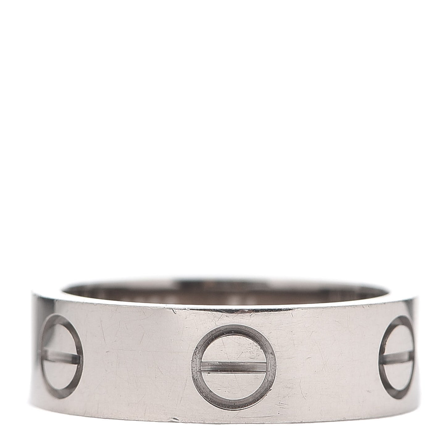 18K White Gold 5.5mm LOVE Ring 51 5.75