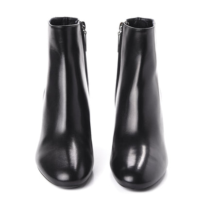 Saint Laurent Nappa Loulou Ankle Zip Boot 36.5 Black 2 of 9