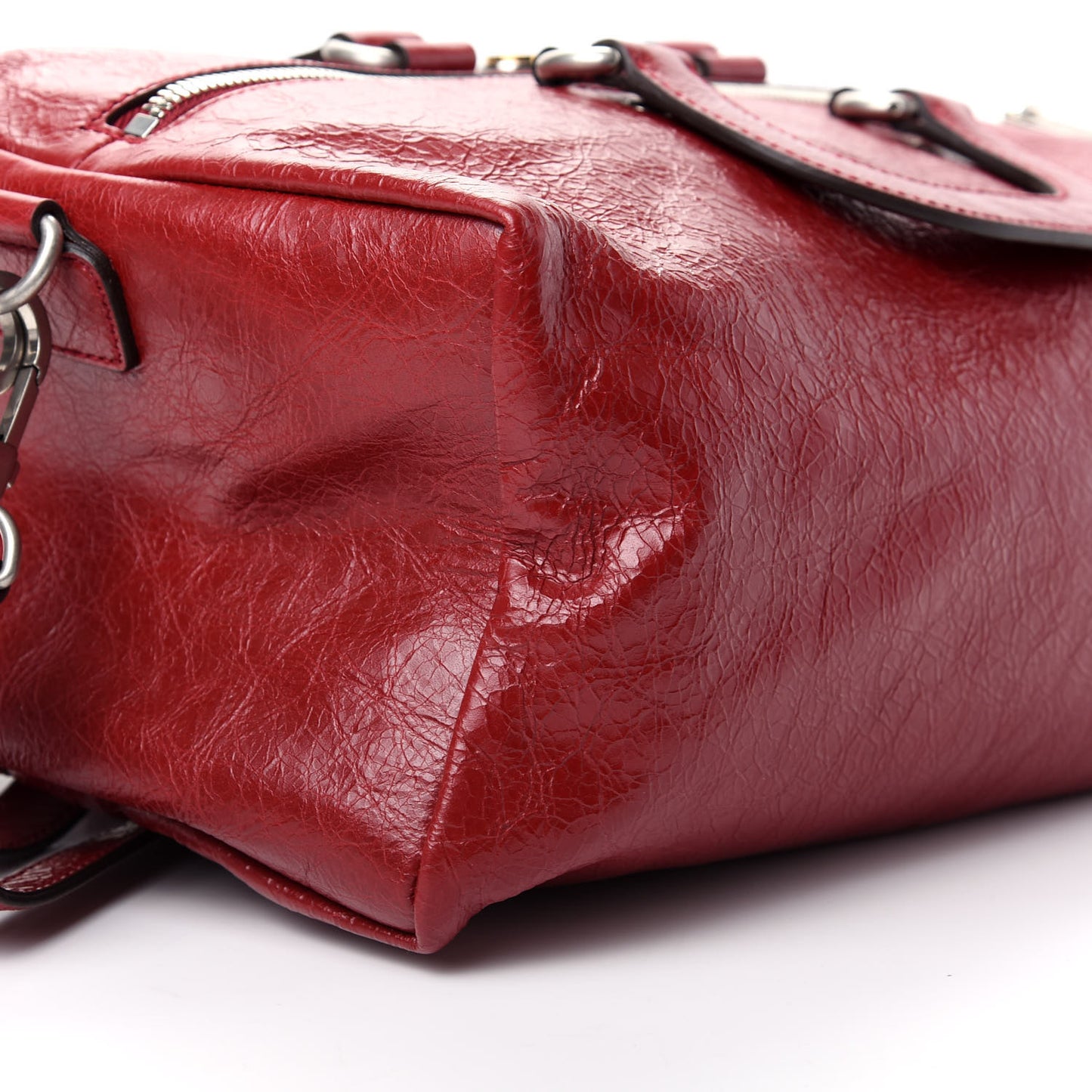 Fluffy Calfskin Morpheus Convertible Backpack Red