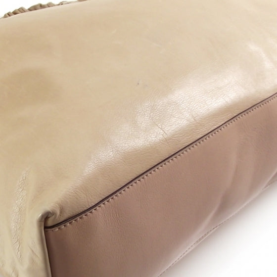 Leather Large SABRINA Biege