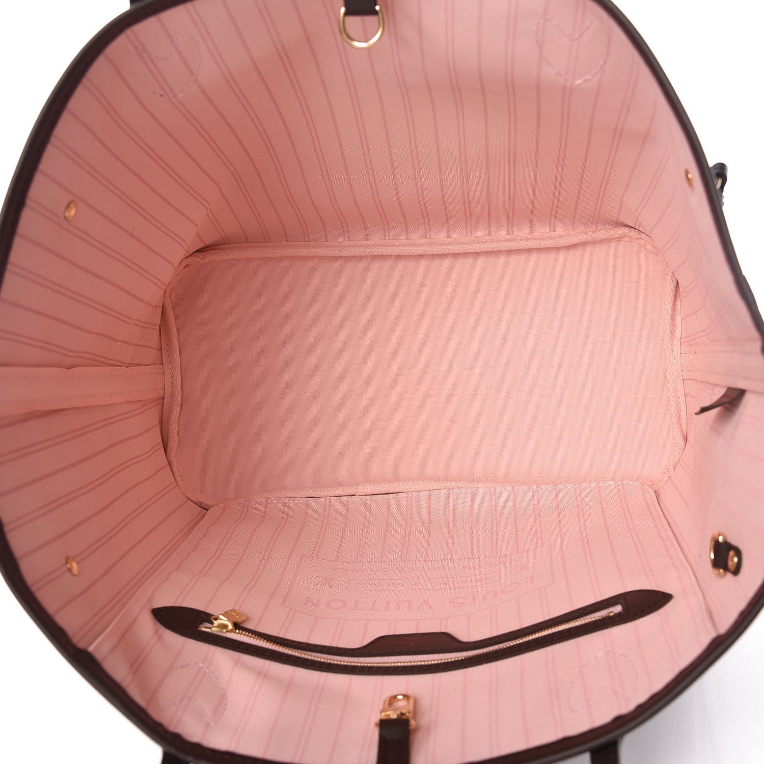 Louis Vuitton Damier Ebene Neo Neverfull MM Rose Ballerine 5 of 11