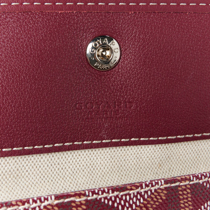 Goyard Goyardine Saint Louis Pouch Burgundy 6 of 7