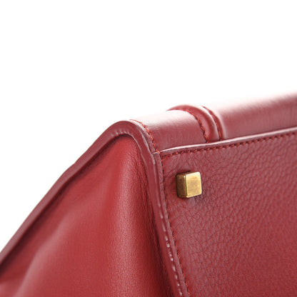 Celine Supple Calfskin Medium Phantom Luggage Red 10 of 19