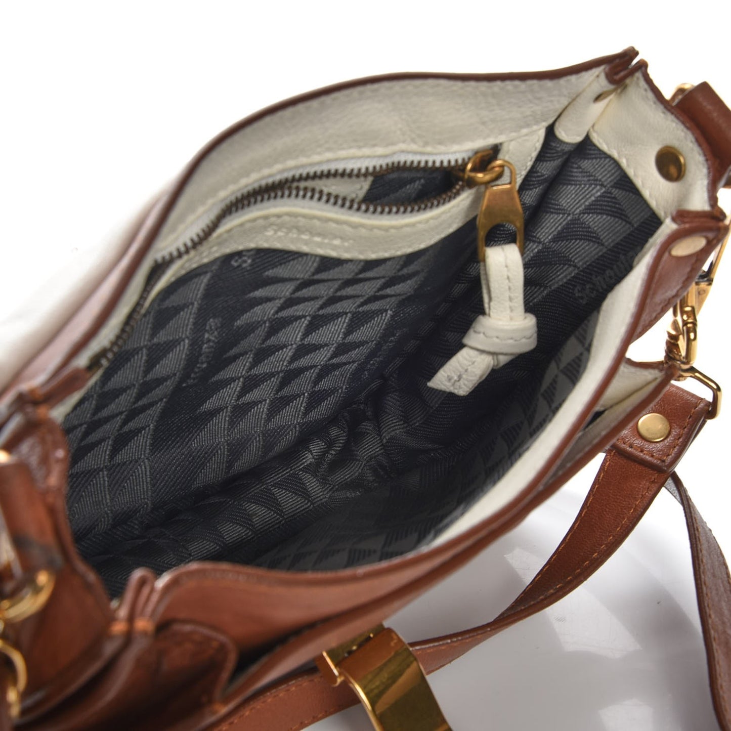 Lambskin Fringe PS1 Crossbody Pouch Dune