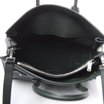 Saint Laurent Grained Calfskin Small Supple Sac De Jour Dark Vert 5 of 11