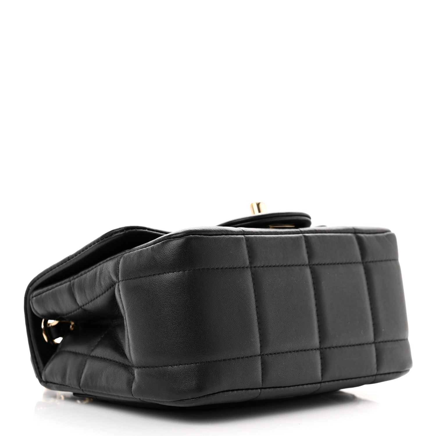 Chanel Lambskin Resin Crystal Square Quilted Mini Monacoco Flap Black 4 of 12