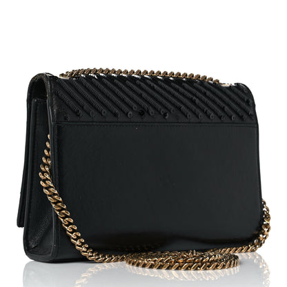 Saint Laurent Calfskin Sequin Small Classic Monogram Kate Satchel Black 2 of 10