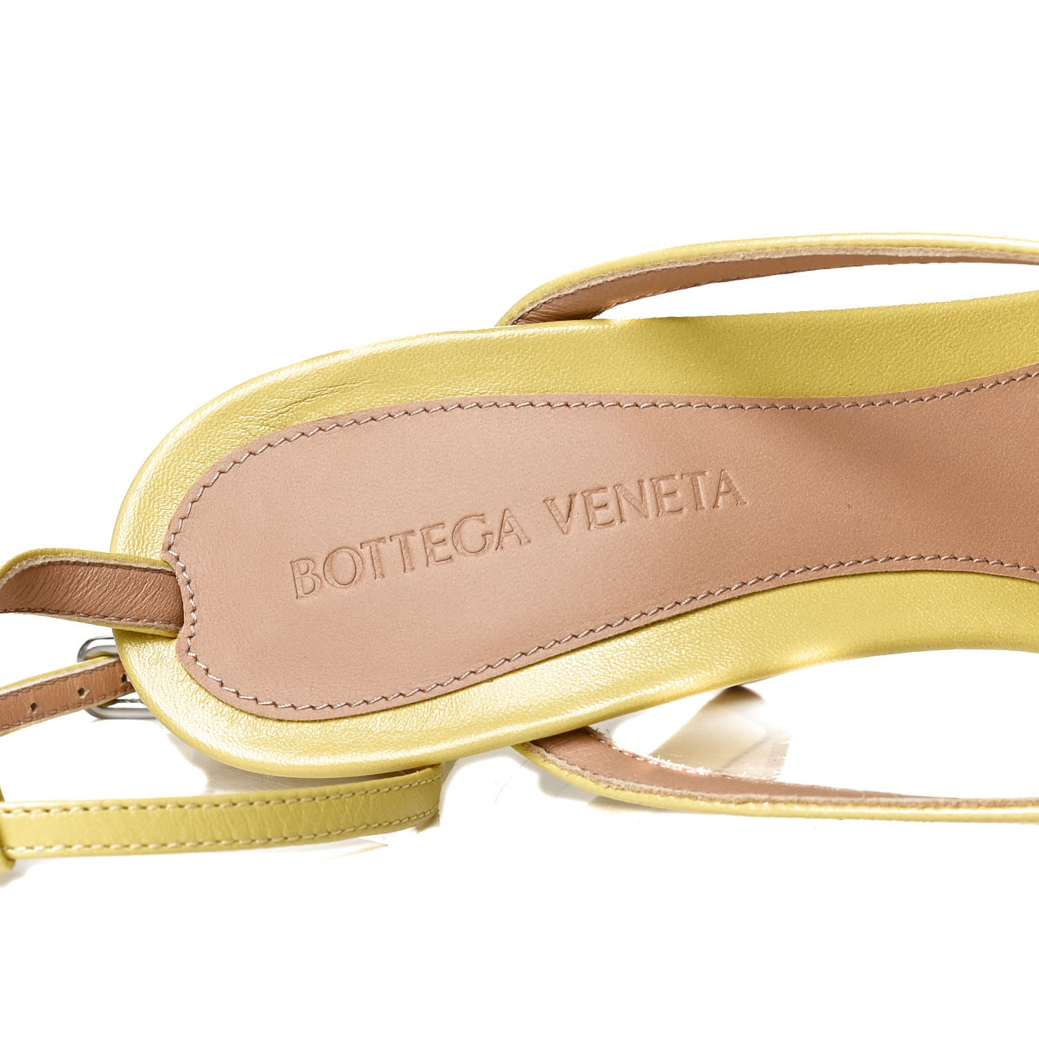 Bottega Veneta Lambskin Stretch Multi Strap 90mm Sandals 38 Pear 14 of 18