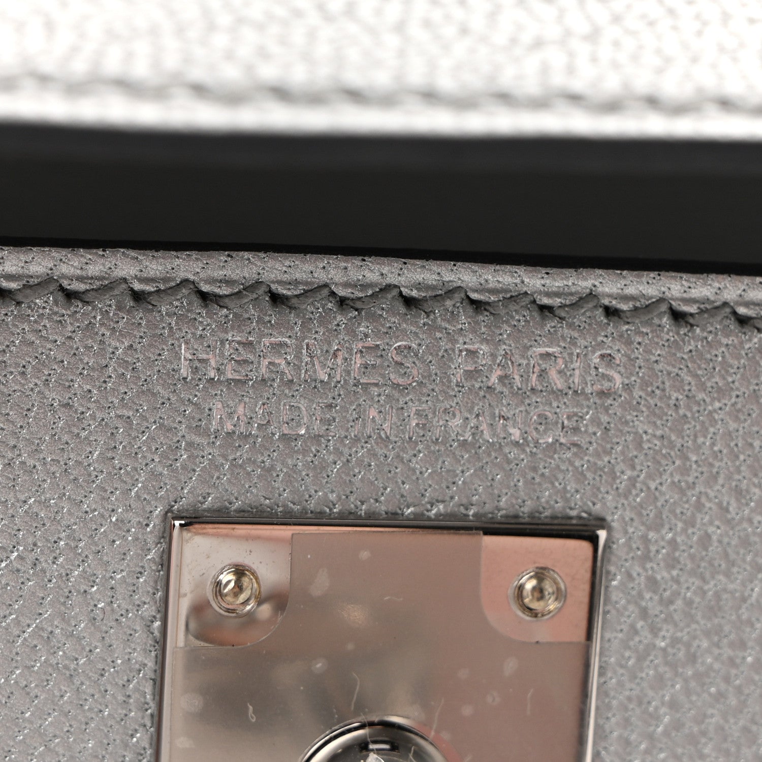 Hermes Metallic Chevre Chamkilight Mini Kelly Sellier 20 Argent 6 of 11