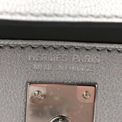 Hermes Metallic Chevre Chamkilight Mini Kelly Sellier 20 Argent 6 of 11