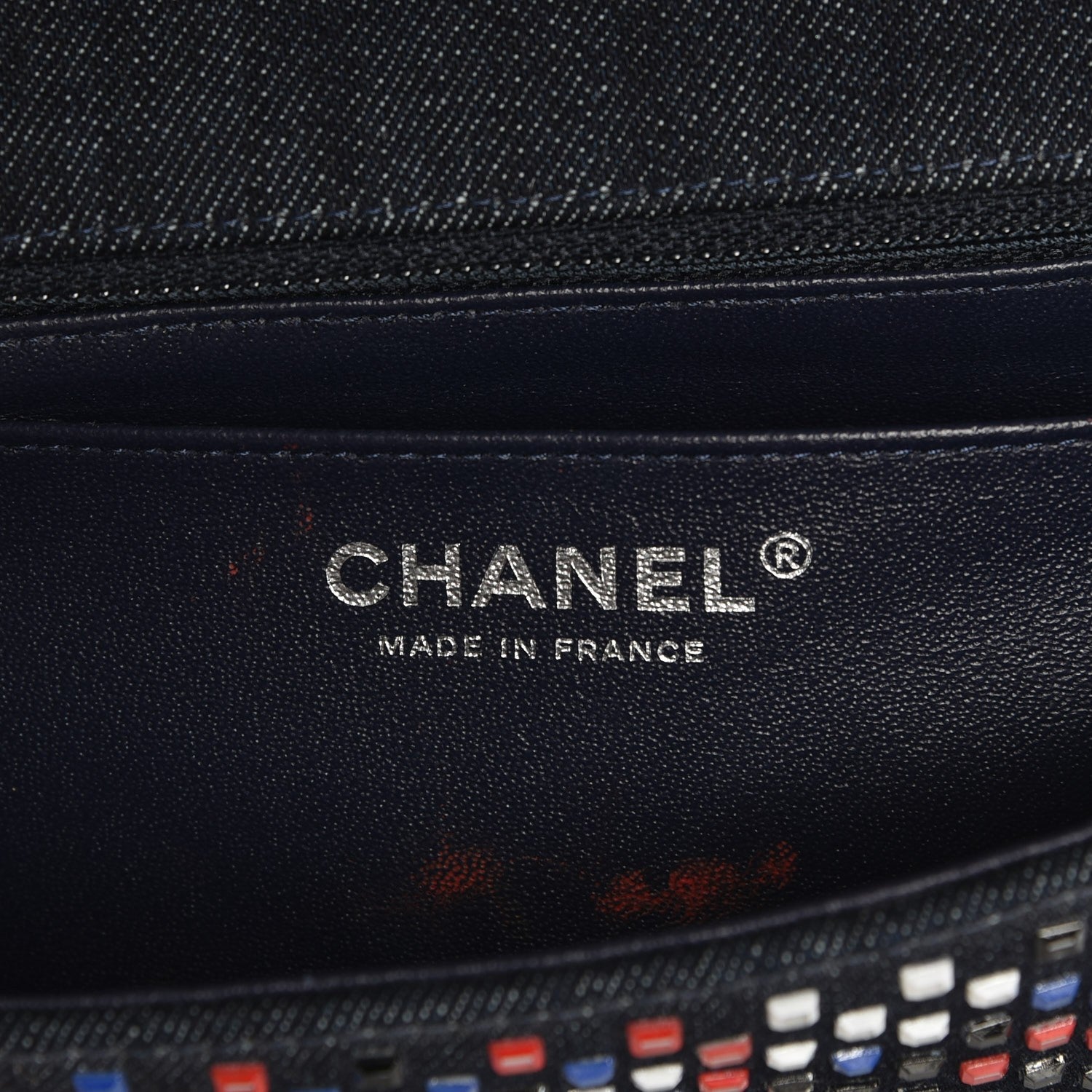 Chanel Denim Crystal Strass Mini Flap Bag Blue 6 of 7