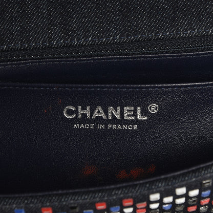 Chanel Denim Crystal Strass Mini Flap Bag Blue 6 of 7