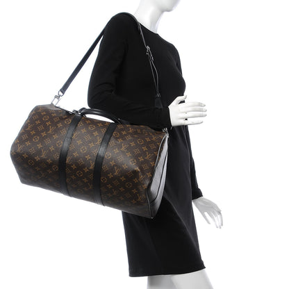 Louis Vuitton Monogram Macassar Keepall Bandouliere 45 2 of 8