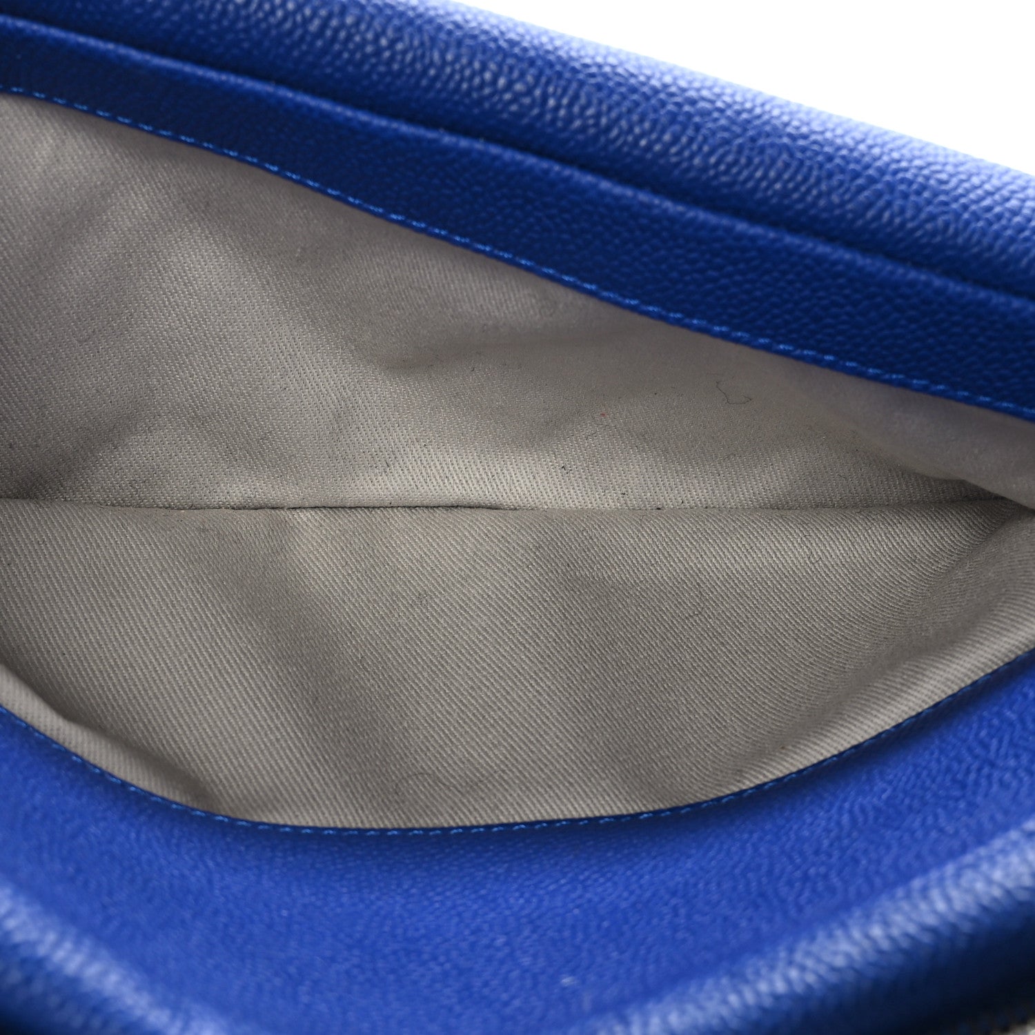 Chanel Caviar Quilted Jumbo Easy Flap Blue 5 of 10
