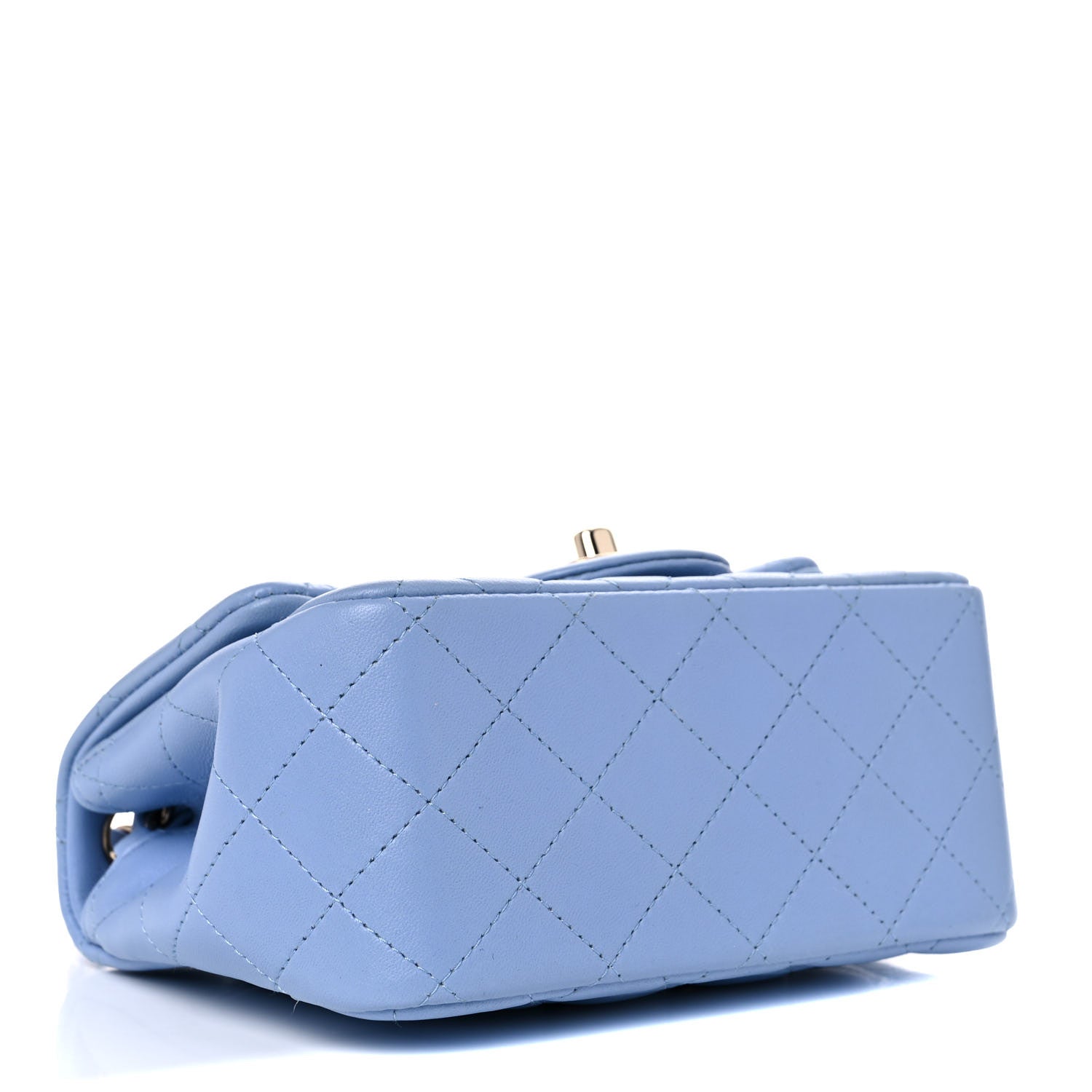 Chanel Lambskin Quilted Mini Square Flap Blue 3 of 11