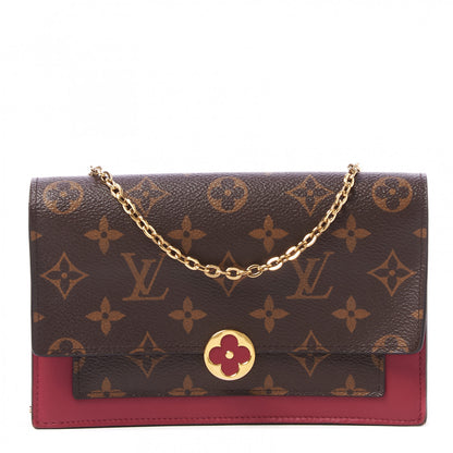 Louis Vuitton Monogram Flore Chain Wallet Fuchsia 1 of 8