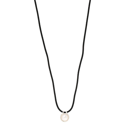Tiffany Sterling Silver Pearl HardWear Cord Necklace 1 of 5