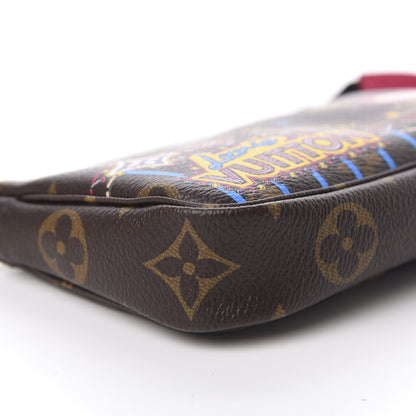 Louis Vuitton Monogram 2020 Christmas Animation Roller Coaster Mini Pochette Accessories Pivoine 6 of 11