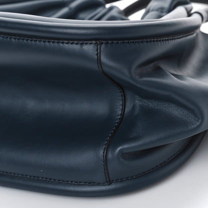 Proenza Schouler Calfskin Small Ruched Tote Navy 8 of 9