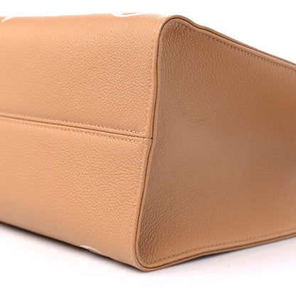 Louis Vuitton Empreinte Monogram Giant Onthego MM Arizona Creme 8 of 8