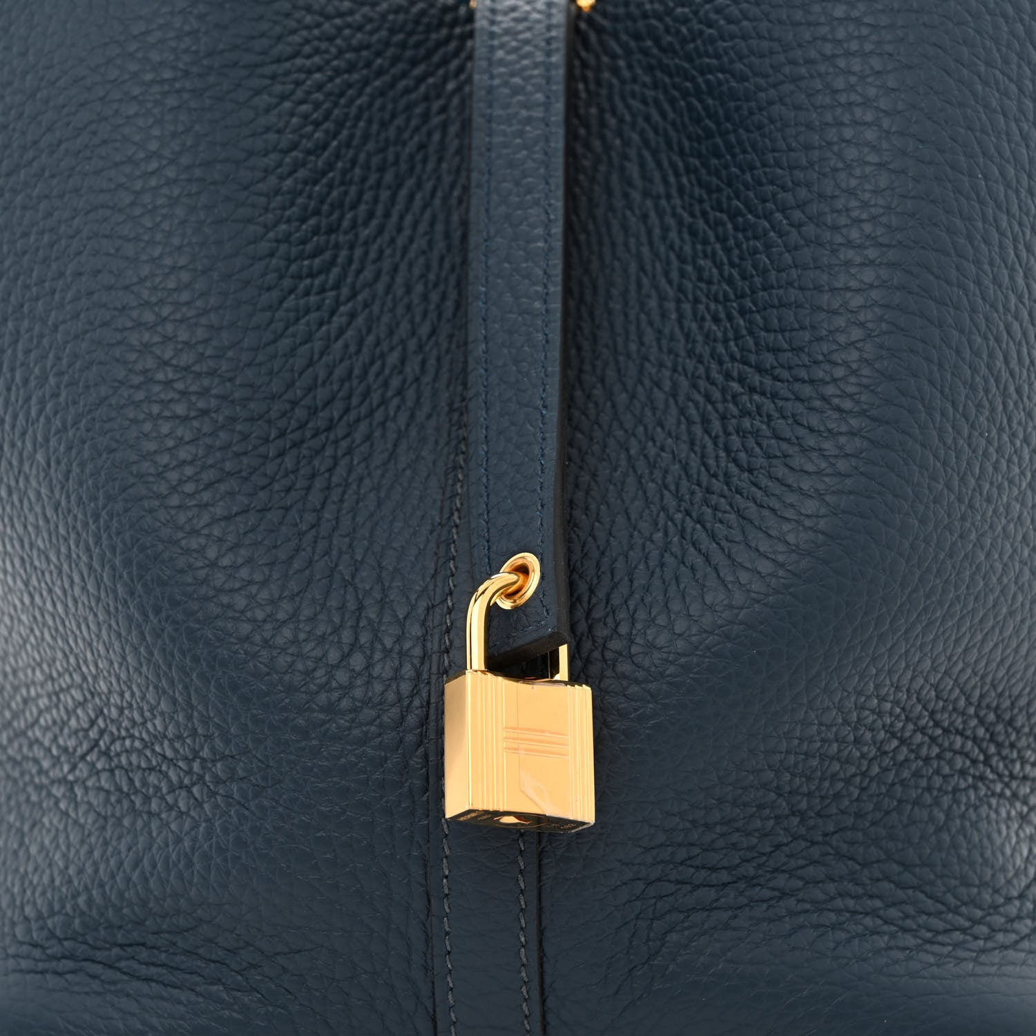 Hermes Taurillon Clemence Picotin Lock 22 MM Bleu De Prusse 8 of 12