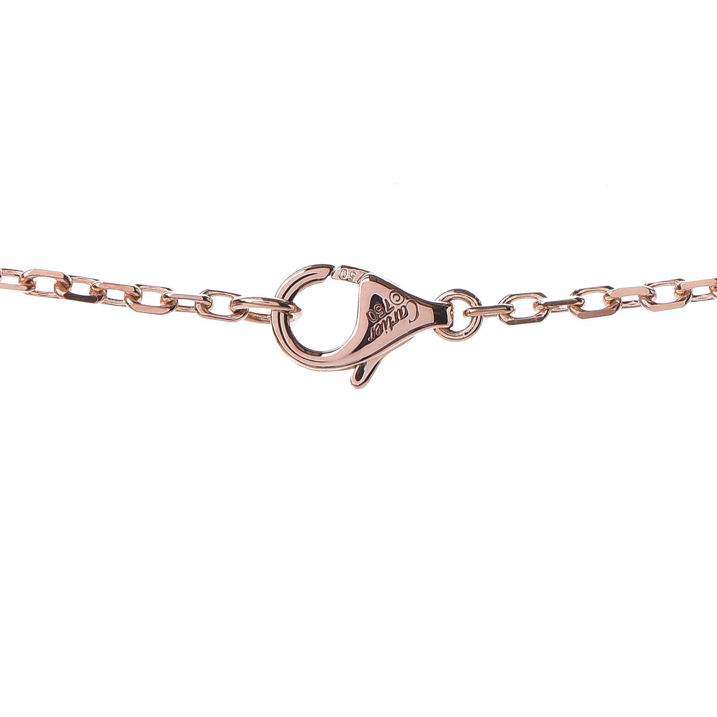 18K Pink White Yellow Gold Diamond Trinity Pendant Necklace