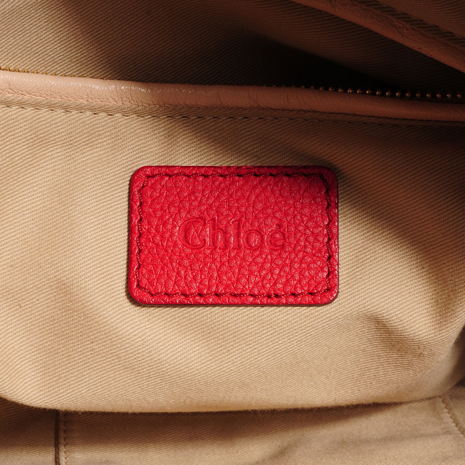 Chloe Calfskin Medium Paraty Holly Berry 8 of 10