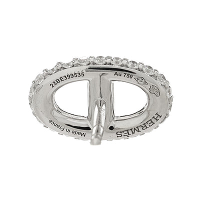 Hermes 18K White Gold Diamond New Farandole Earrings 4 of 5