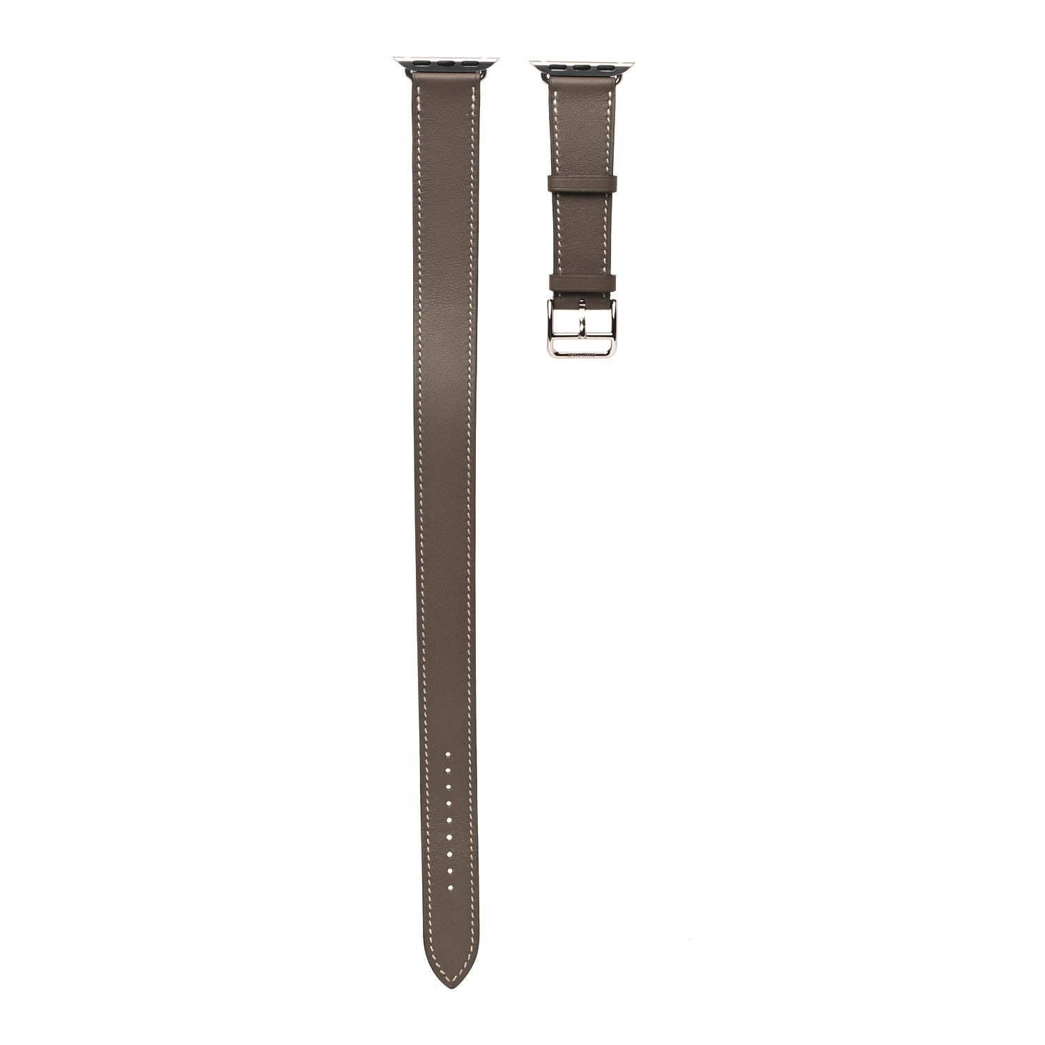 Hermes Swift 40mm Apple Watch Double Tour Band Etoupe 1 of 6