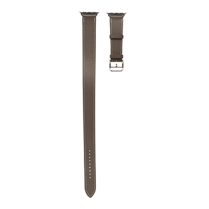 Hermes Swift 40mm Apple Watch Double Tour Band Etoupe 1 of 6