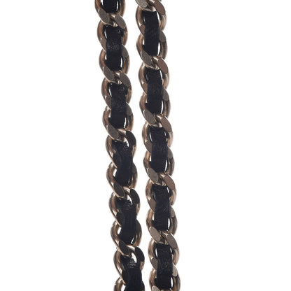 Chanel Lambskin CC Long Chain Necklace Black Gold 9 of 10