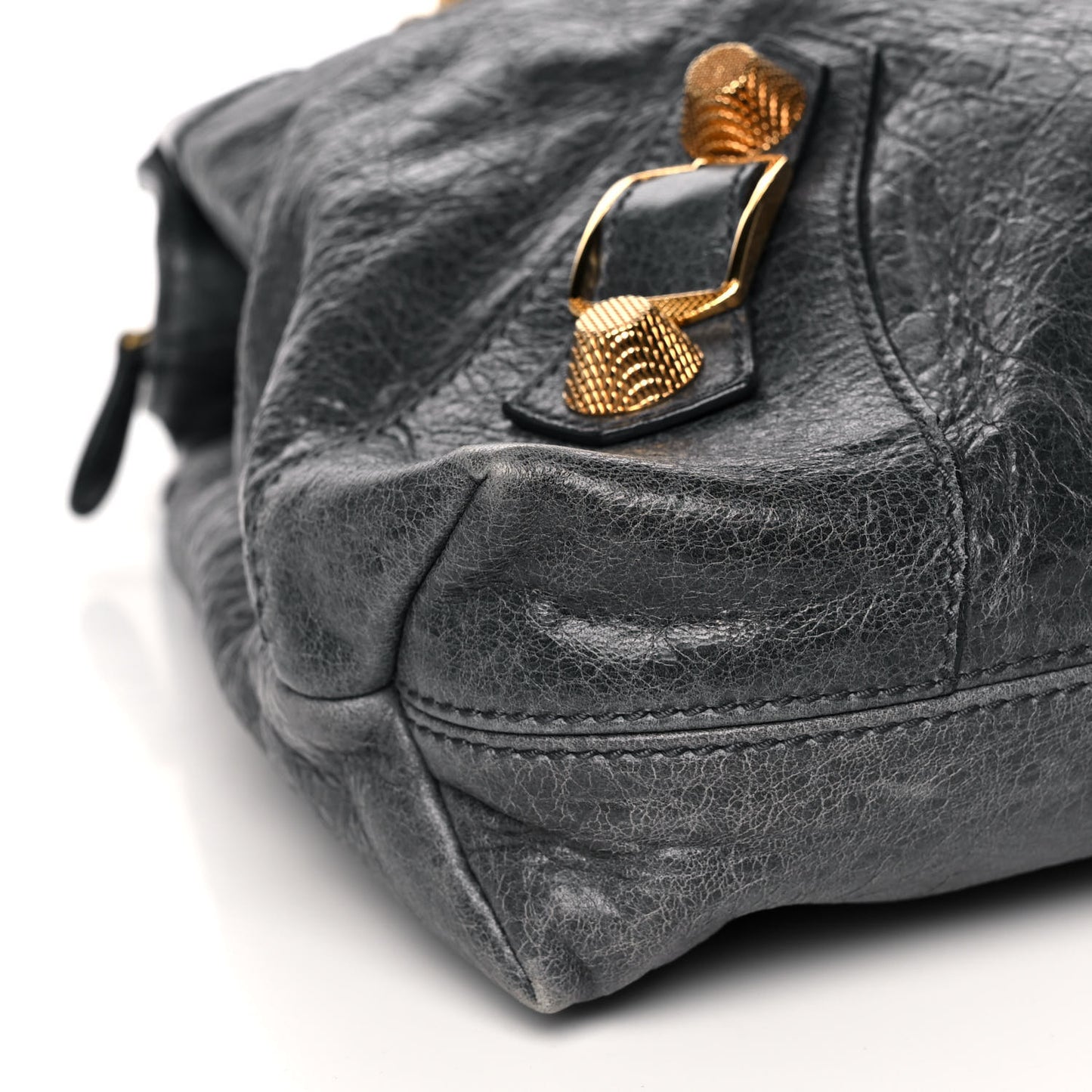 Agneau Giant 21 Gold Hardware Brief Anthracite