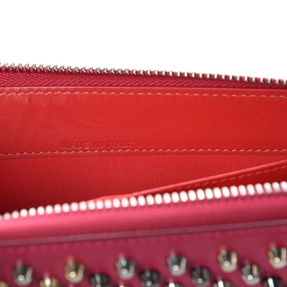 Christian Louboutin Calfskin Panettone Spiked Zip Around Wallet Rosa 7 of 10
