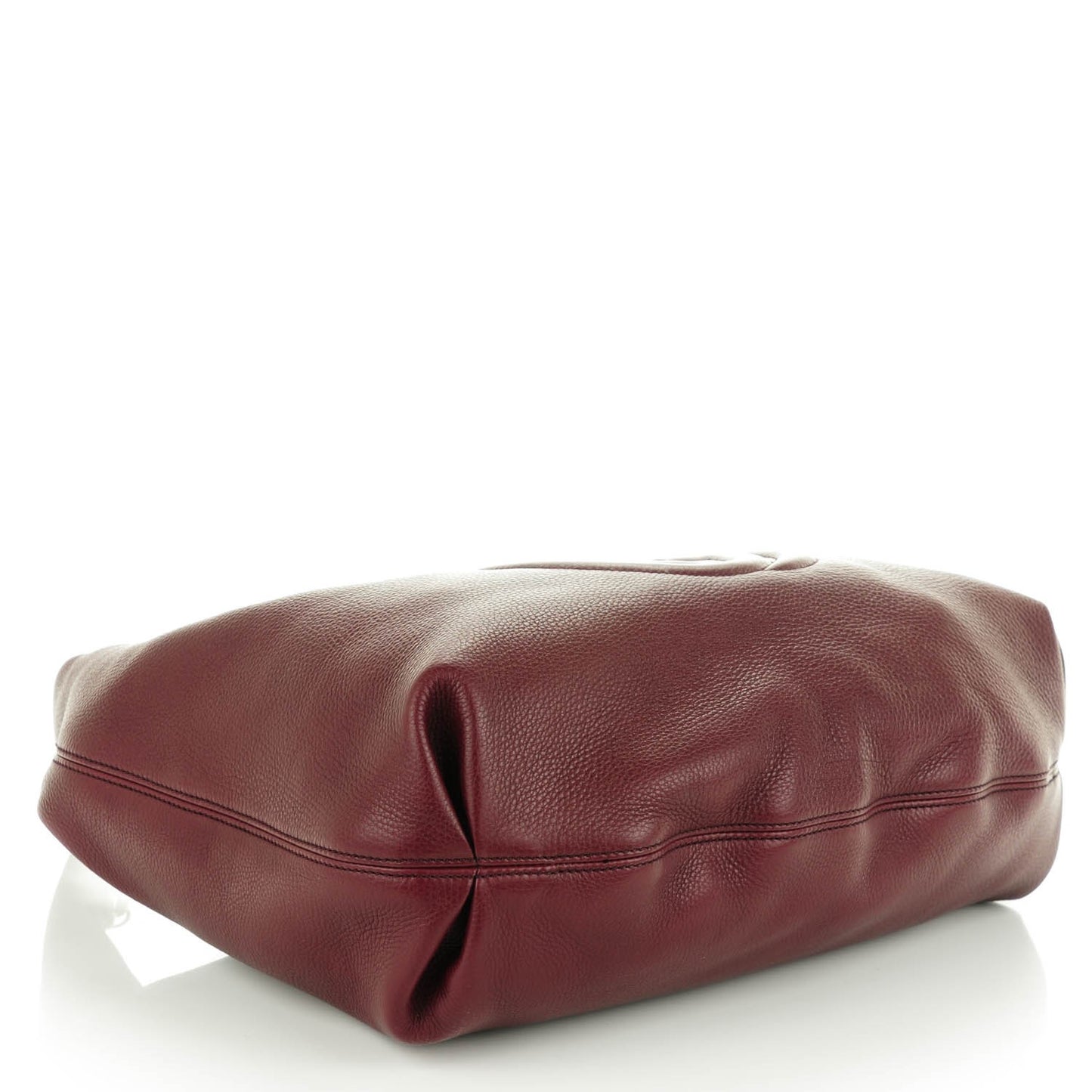 Pebbled Calfskin Soho Hobo Bordeaux