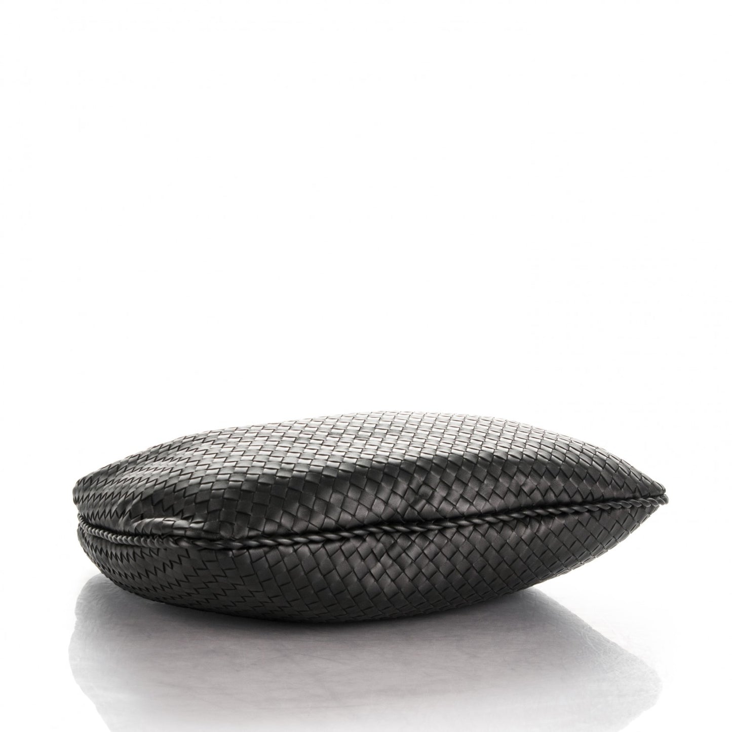 Nappa Intrecciato Large Veneta Hobo Nero Black