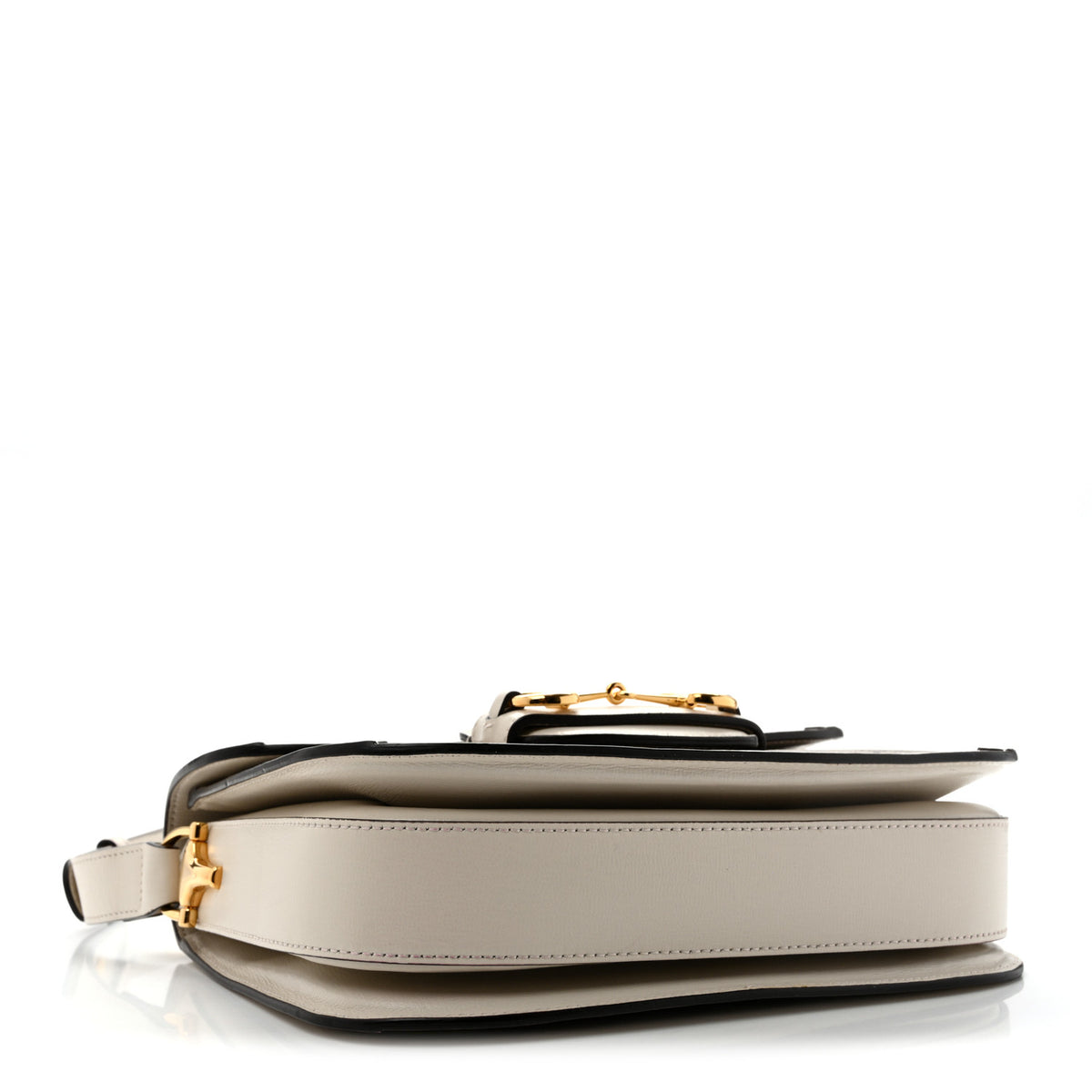 Gucci GG Supreme Monogram Horsebit 1955 Shoulder Bag Beige Mystic White 4 of 13