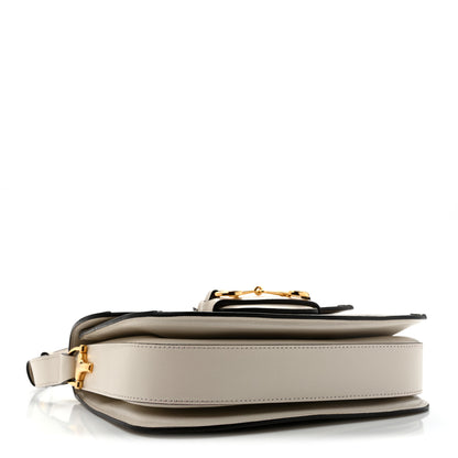 Gucci GG Supreme Monogram Horsebit 1955 Shoulder Bag Beige Mystic White 4 of 13