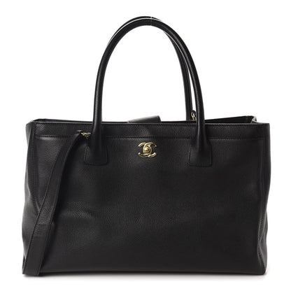 Chanel Calfskin Cerf Executive Shopper Tote Black 1 of 11