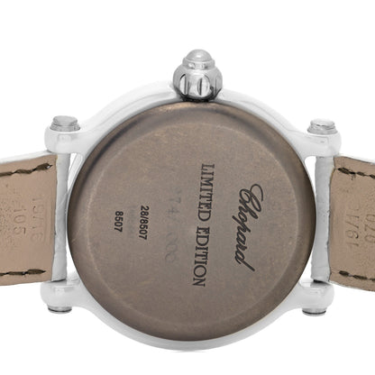 Chopard Stainless Steel Alligator Diamond Bezel 38mm Happy Sport Quartz Watch White 4 of 5