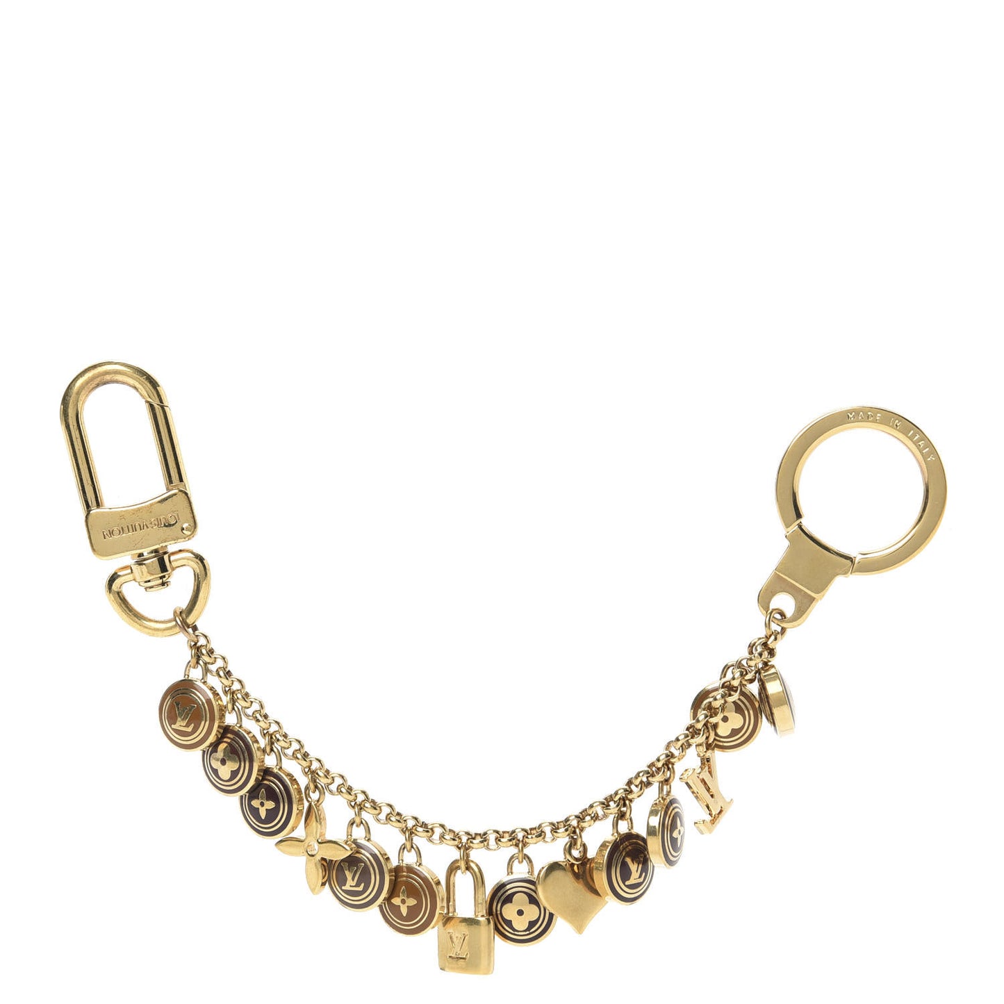 Pastilles Key Chain Bag Charm Brown
