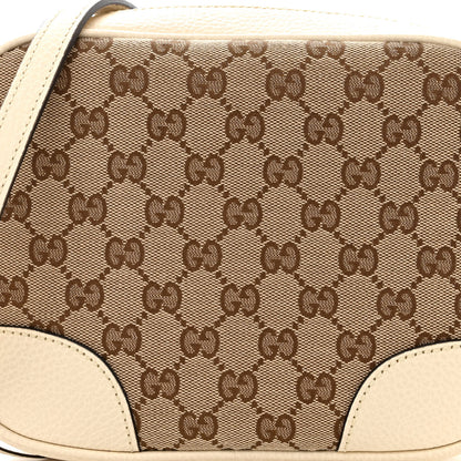 Gucci Monogram Dollar Calfskin Mini Bree Messenger Bag Beige Ebony Avoire 8 of 10